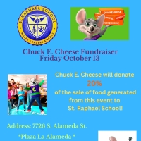 Join Us at Chuck E. Cheese this Friday 10/13