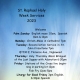 Schedule of Services for Holy Week 2023 at Our St. Raphael Parish