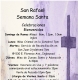 Lista de Celebraciones de Semana Santa 2023 en Nuestra Parroquia de San Raphael