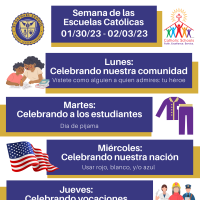 Actividades para la semana de Escuelas Catolicas 2023